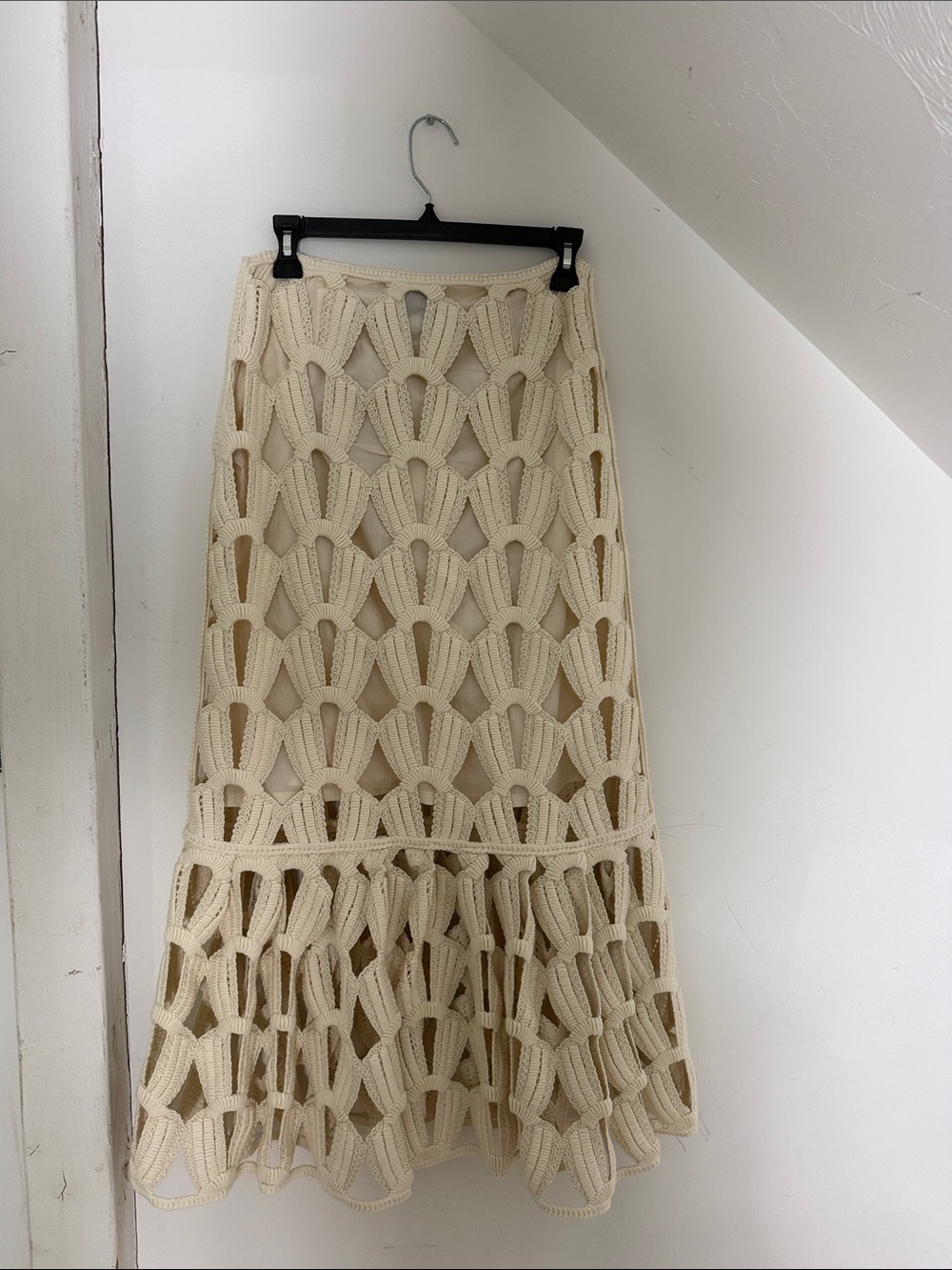 H&M Crochet Maxi Skirt in Cream - Picture 7 of 7